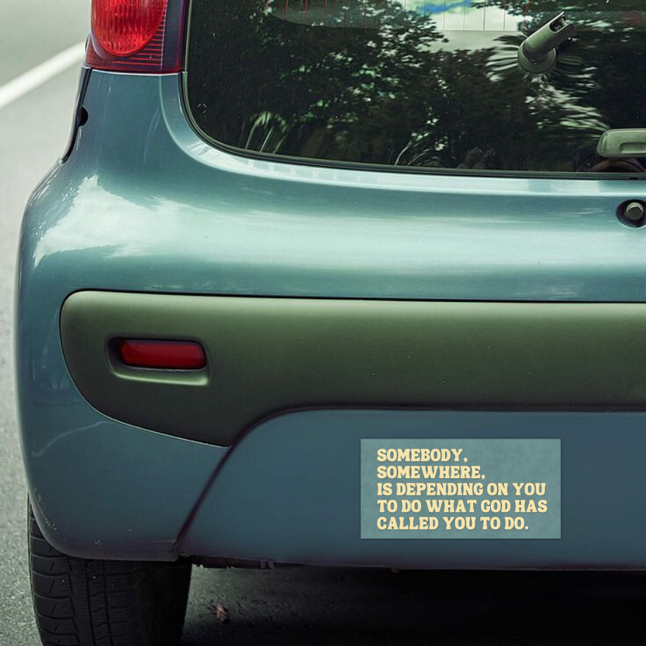 “Depending On You” Bumper Sticker