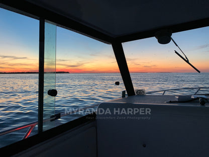 Boat Sunset - Print