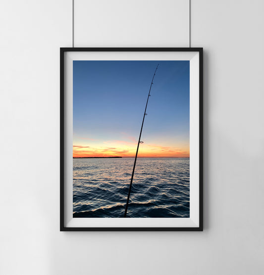 Fishing Sunset - Print