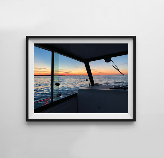 Boat Sunset - Print