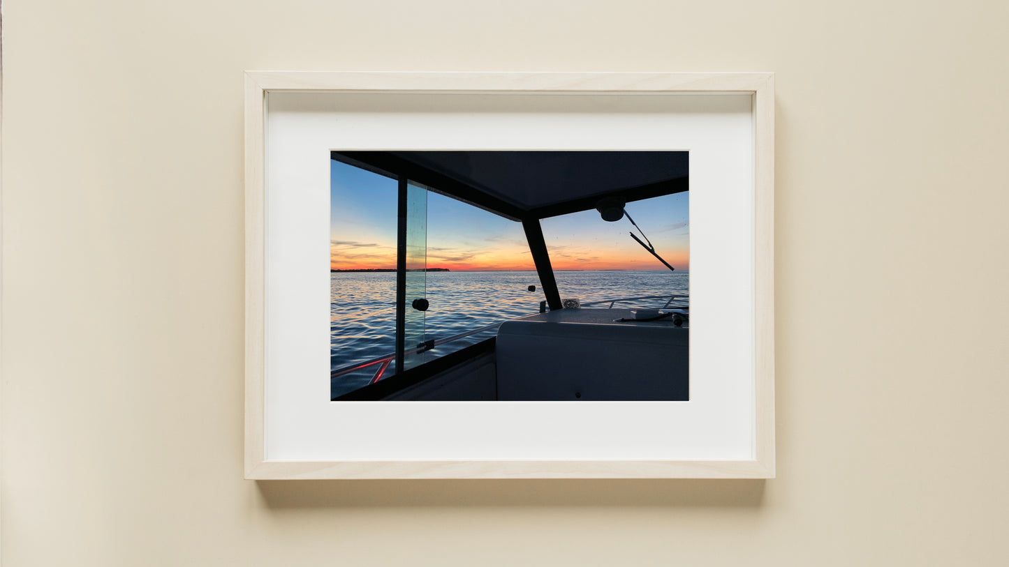 Boat Sunset - Print
