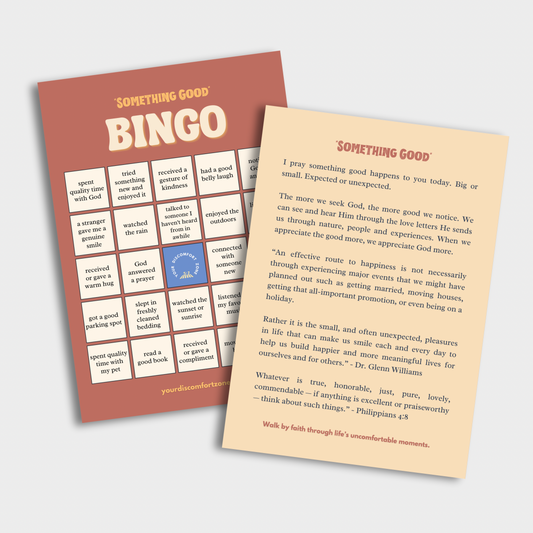 “Something Good” Bingo Card
